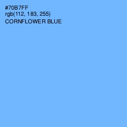 #70B7FF - Cornflower Blue Color Image